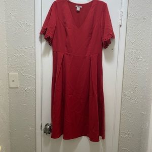 H&M midi dress with sleeve details!
